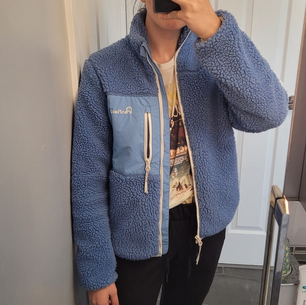 Blue Penfield fleece / sherpa jacket